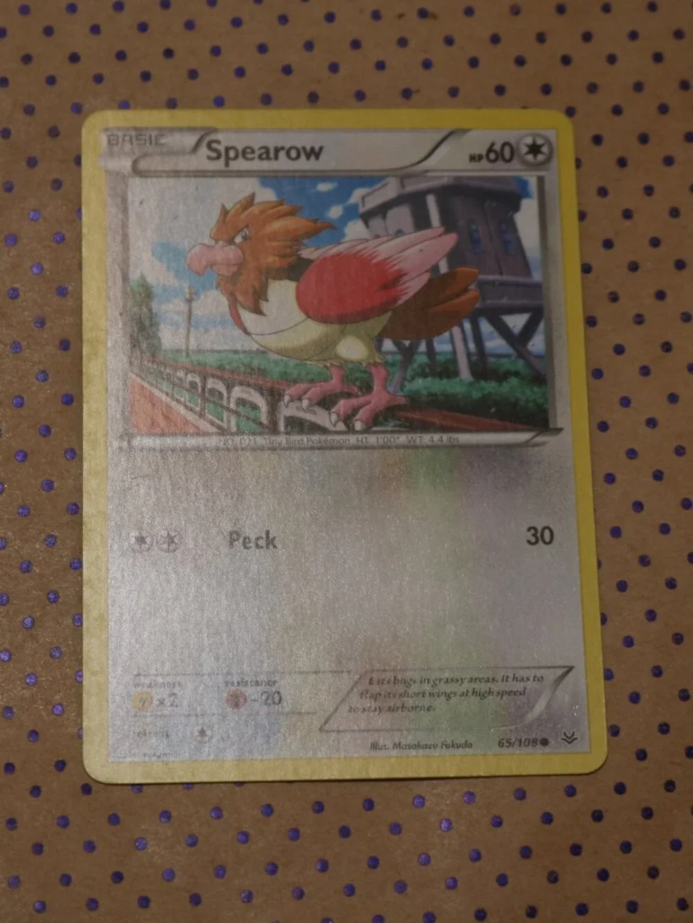 Spearow 65/108 Pokemon Card (2015)